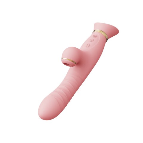 Wibrator Wielofunkcyjny Rose Thruster Strawberry Pink Zalo Zalo