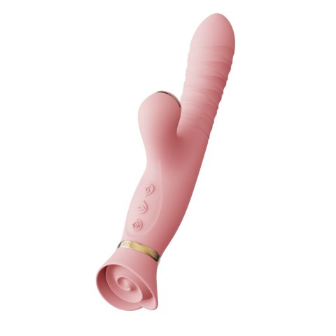 Wibrator Wielofunkcyjny Rose Thruster Strawberry Pink Zalo Zalo