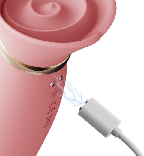 Wibrator Wielofunkcyjny Rose Thruster Strawberry Pink Zalo Zalo