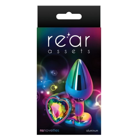 Korek Analny Rear Assets Heart M Mulitcolor NS Novelties NS Novelties