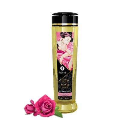 Olejek Do Masażu Erotic Massage Oil Aphrodisia / Rose 240Ml Shunga Shunga