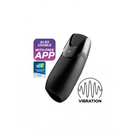 Sterowany Aplikacją Wibrujący Masturbator Men Vibration+ -Satisfyer