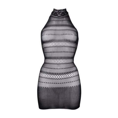 Sukienka Mini High Lace Neck Net Mini Dress Black Os Le Désir Le Désir