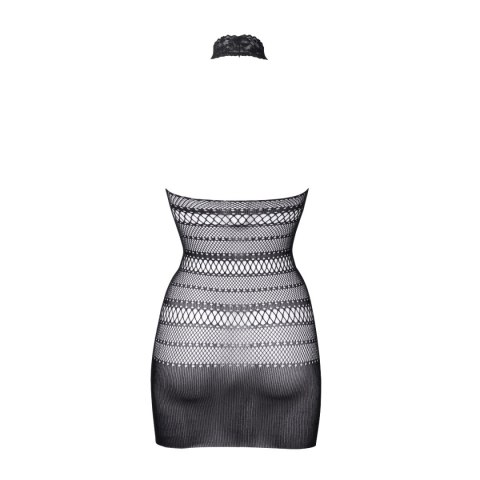 Sukienka Mini High Lace Neck Net Mini Dress Black Os Le Désir Le Désir
