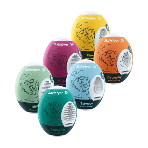 Zestaw Do Masturbacji Masturbator Egg 6Er Set Assorted Satisfyer Satisfyer