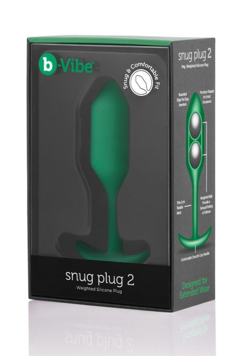 Korek analny Snug Plug 2 Green b-Vibe B-Vibe
