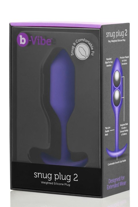 Korek analny Snug Plug 2 Purple b-Vibe B-Vibe