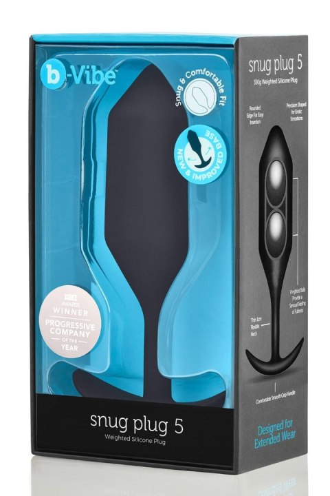 Korek analny Snug Plug 5 Black b-Vibe B-Vibe