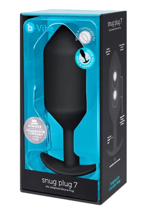 Korek analny Snug Plug 7 Black b-Vibe B-Vibe