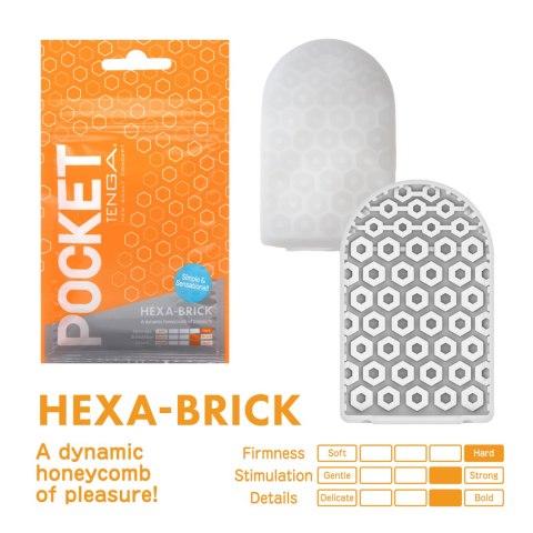 Masturbator Pocket Stroker Hexa-Brick Tenga Tenga