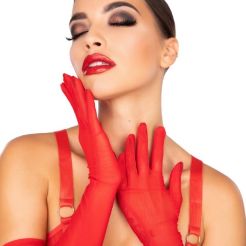 Rękawiczki Seductive Gloves Red O/S Kinky Diva Kinky Diva