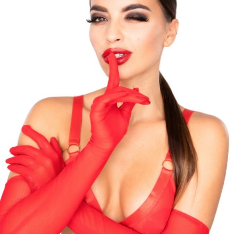 Rękawiczki Seductive Gloves Red O/S Kinky Diva Kinky Diva