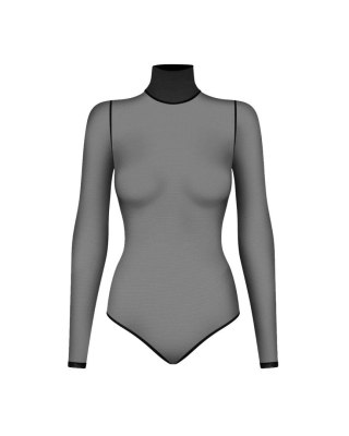 Czarne Prześwitujące Body Ingrid M/L Promees Promees