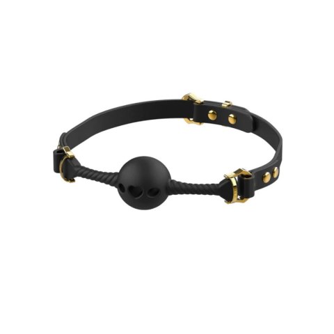Knebel Czarny Middle Heart-Shaped Breathable Mouth Gag UPKO