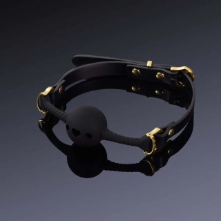 Czarny Knebel Middle Heart-Shaped Breathable Mouth Gag UPKO UPKO