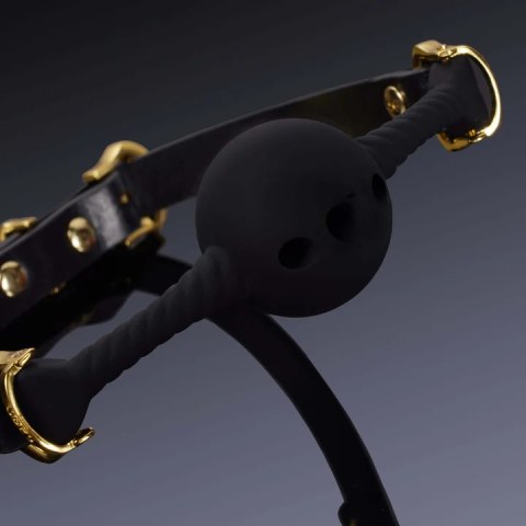 Knebel Czarny Middle Heart-Shaped Breathable Mouth Gag UPKO