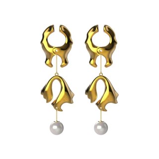 Luksusowe Klamerki Na Sutki "Moist Eyes" Pearl Nipple Clamps UPKO UPKO