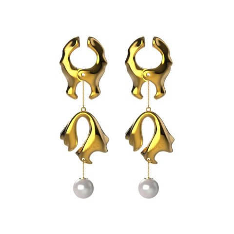 Klamerki Na Sutki "Moist Eyes" Pearl Nipple Clamps UPKO