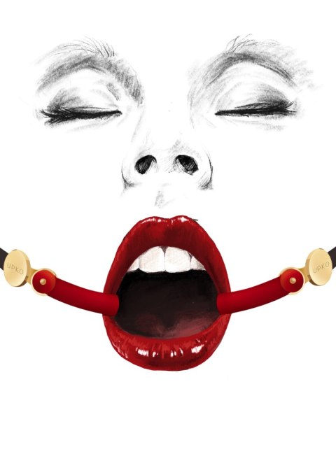 Niewidzialny Knebel Rozwieracz Upko Invisible Mouth Gag Black Straps UPKO UPKO