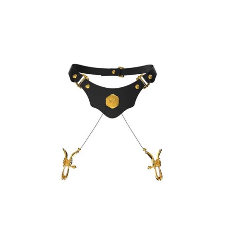 Obroża Collar With Pulling Nipple Clamps UPKO UPKO