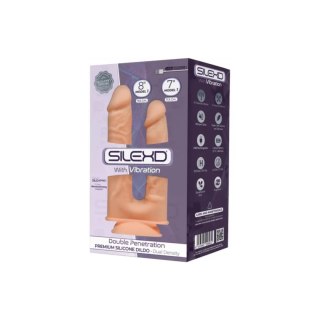 Podwójny Wibrator Double Penetration 18-20 Cm Vibration + Lrs Flesh Silexd Silexd