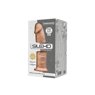Dildo silikonowe z przyssawką cieliste 19cm Flesh Silexd
