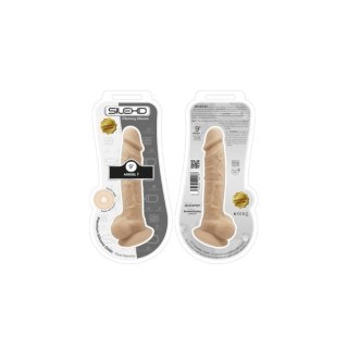 Dildo silikonowe z przyssawką beżowe 23,7cm Flesh Silexd