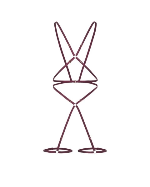 Batty Burgundy Body Harness Promees Promees