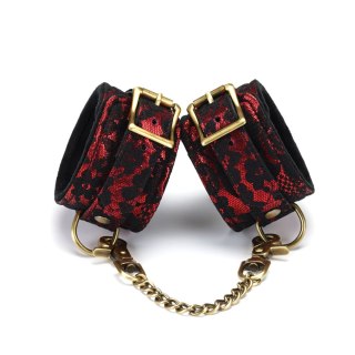 Kajdanki Victorian Garden Lace And Velvet Ankle Cuffs Liebe Seele Liebe Seele