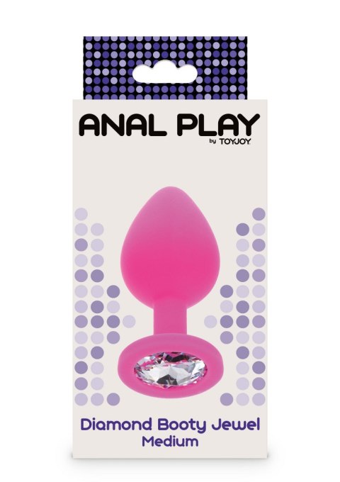 Korek Analny Toyjoy Anal Play Diamond Booty Jewel Medium Pink TOYJOY TOYJOY