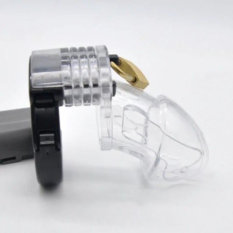 Pas cnoty regulowany Alpha Cage Chastity Cage Clear Brutus Brutus