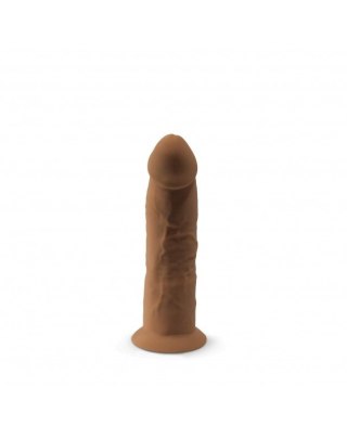 Dildo silikonowe z przyssawką karmelowe 15cm Flesh Silexd