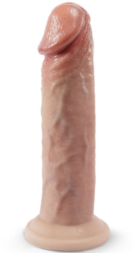 Dildo realistyczne cieliste 19cm Premium Real Skin Model 2 Silexd