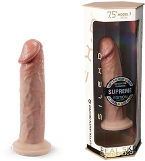 Dildo realistyczne cieliste 19cm Premium Real Skin Model 2 Silexd