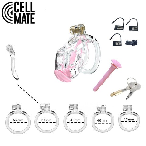 Pas cnoty Guardian Chastity Cage Clear Size 1 CELLMATE CELLMATE