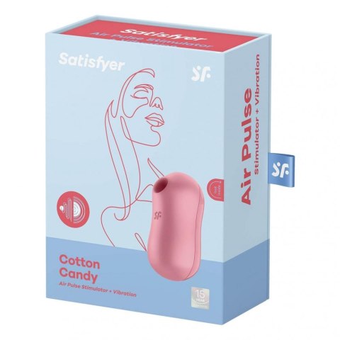 Stymulator łechtaczki Cotton Candy Light Red-Satisfyer