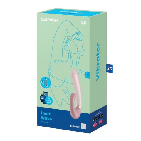 Wibrator do punktu G Heat Wave Connect App Mauve-Satisfyer