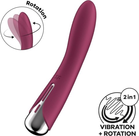 Wibrator do punktu G Spinning Vibe 1 Red-Satisfyer