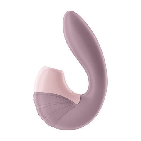 Wibrator do punktu G ze stymulatorem-Supernova Old Rose-Satisfyer