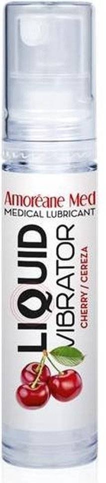 Wibrator w płynie Liquid Vibrator Cherry 10ml Amoreane Amoreane