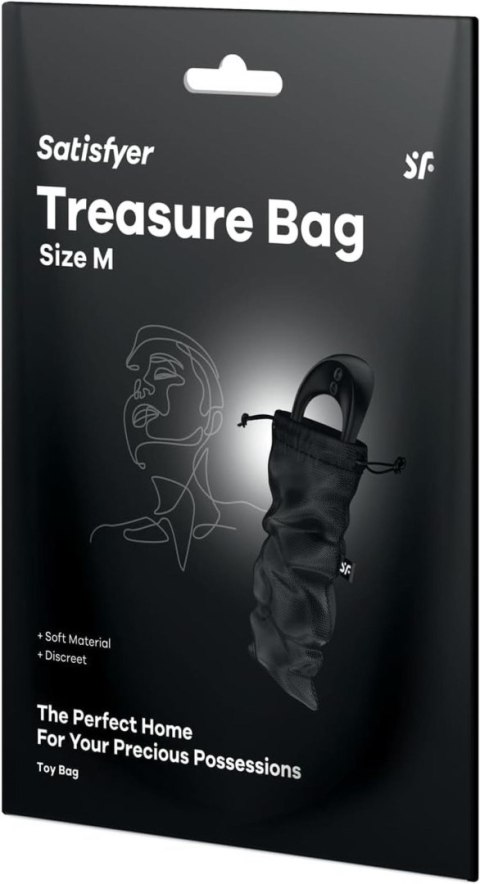Worek na zabawki erotyczne Treasure Bag M Black Satisfyer Satisfyer