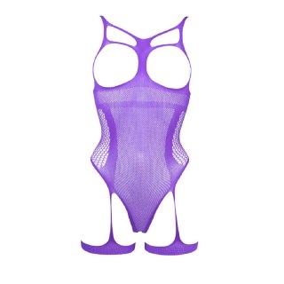 Body Open-Cup Strappy Teddy Purple OS Le Desir Le Désir