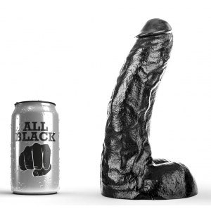 Dildo czarne Ray 22x6,5 cm All Black