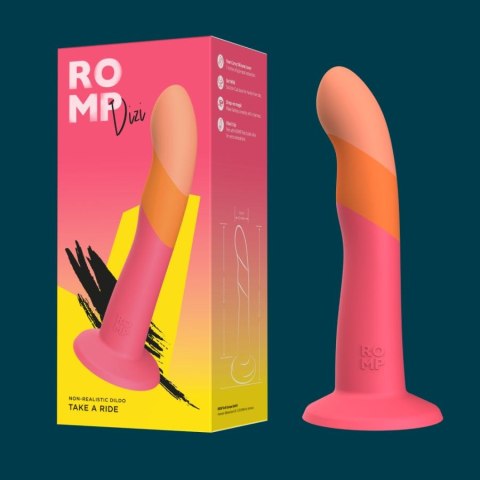 Dildo do STRAP-ON brzoskwinia 18cm Dizi Romp