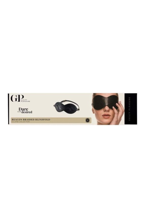 Maska na oczy czarna GUILTY PLEASURE BEACON BRAIDED BLINDFOLD