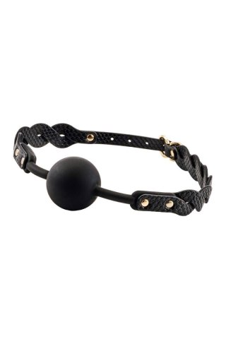 Knebel czarny z perełkami GUILTY PLEASURE MOONLIGHT BRAIDED MOUTHGAG