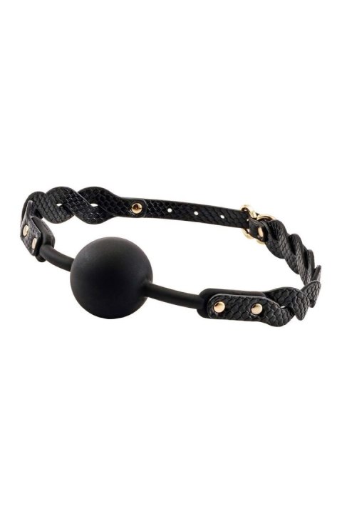 Knebel czarny z perełkami GUILTY PLEASURE MOONLIGHT BRAIDED MOUTHGAG