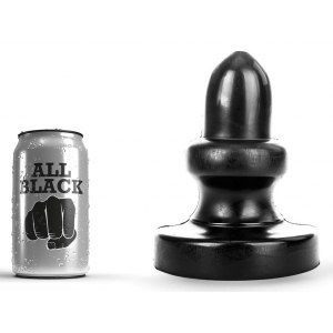 Korek analny czarny Plunger 15x8cm All Black