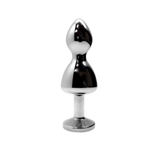 Korek analny Lollypop Double Ball Metal Plug M Blue Wooomy Wooomy