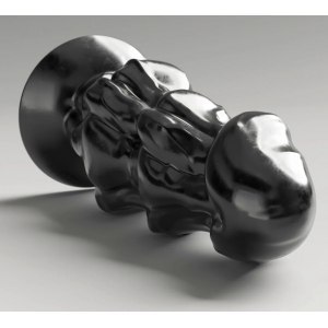 Korek analny czarny Steroid Shuttlecock 23x9cm All Black